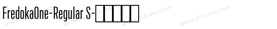 FredokaOne-Regular S字体转换